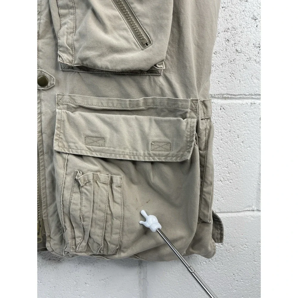 VTG ‎ Banana Republic Men's Safari Utility Vest Multi-Pocket Tactical Outdoors M